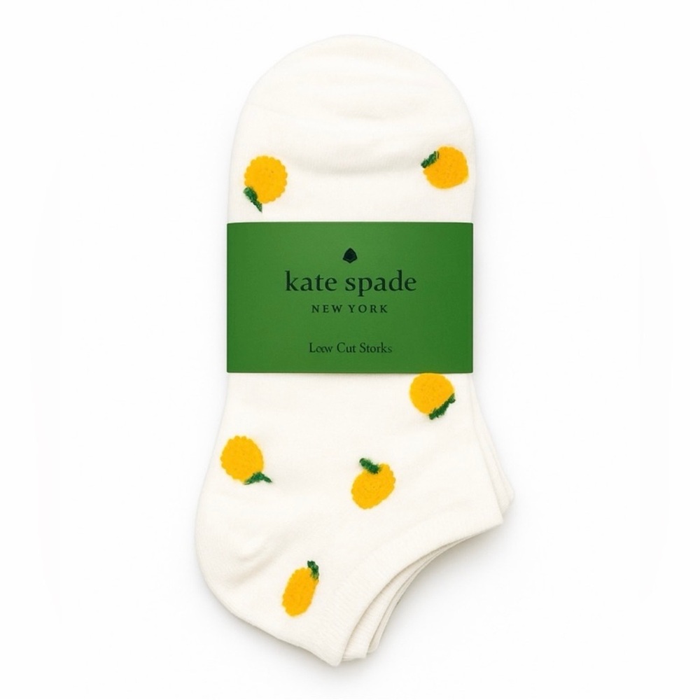 kate spade Low Cut Lemon Design Sock Bundle NWT